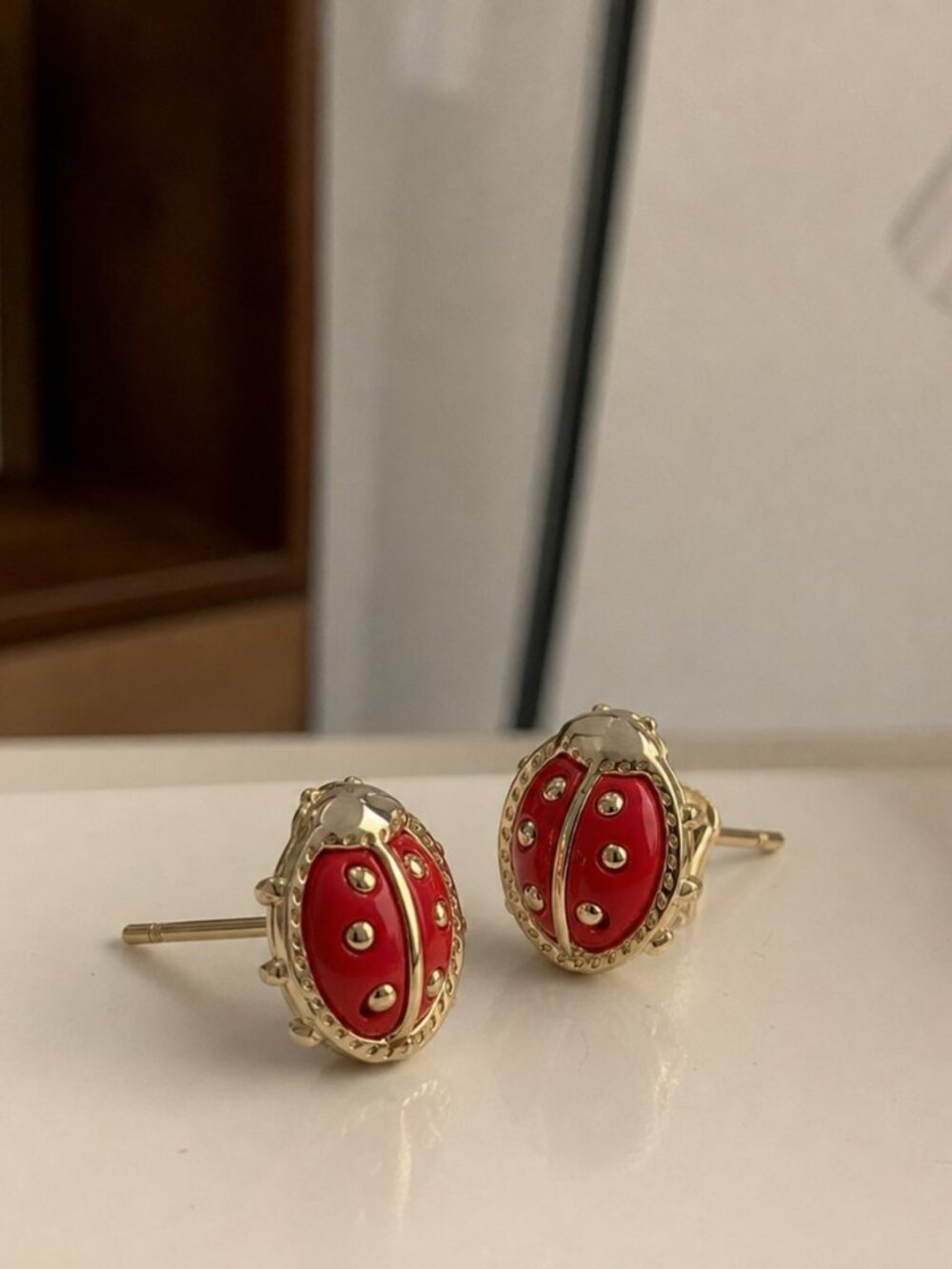 Ladybug earrings